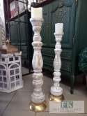 ŚWIECZNIK 84,5 cm drewno + metal
