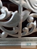 METALOWA DEKORACJA ŚCIENNA 80 cm srebrna , METALOPLASTYKA ARTYSTYCZNA