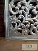 METALOWA DEKORACJA ŚCIENNA 80 cm srebrna , METALOPLASTYKA ARTYSTYCZNA