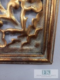 METALOWA DEKORACJA ŚCIENNA 80 cm , antyczne złoto , METALOPLASTYKA ARTYSTYCZNA