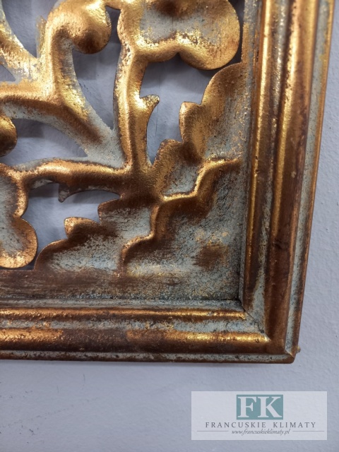 METALOWA DEKORACJA ŚCIENNA 80 cm , antyczne złoto , METALOPLASTYKA ARTYSTYCZNA