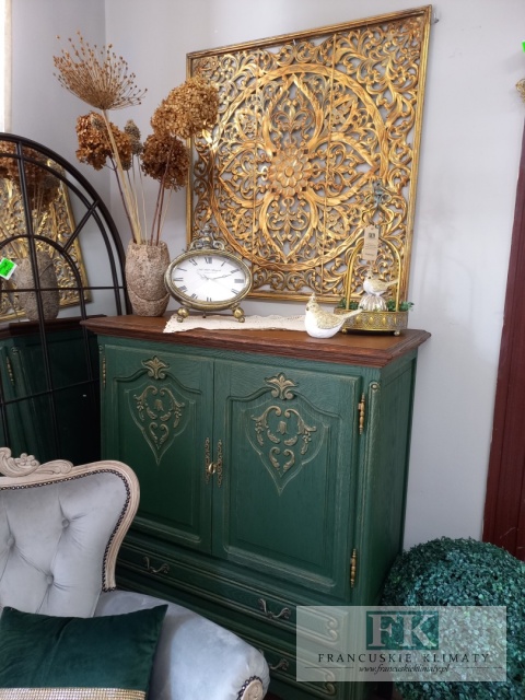METALOWA DEKORACJA ŚCIENNA 80 cm , antyczne złoto , METALOPLASTYKA ARTYSTYCZNA