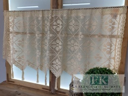 ZAZDROSTKA SZYDEŁKOWA 60X250 KREM