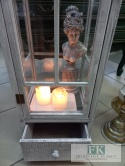 DREWNIANA LATARNIA , LAMPION Z SZUFLADĄ 127 cm