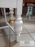 FRANCUSKI FOTEL cottage SHABBY biały beż