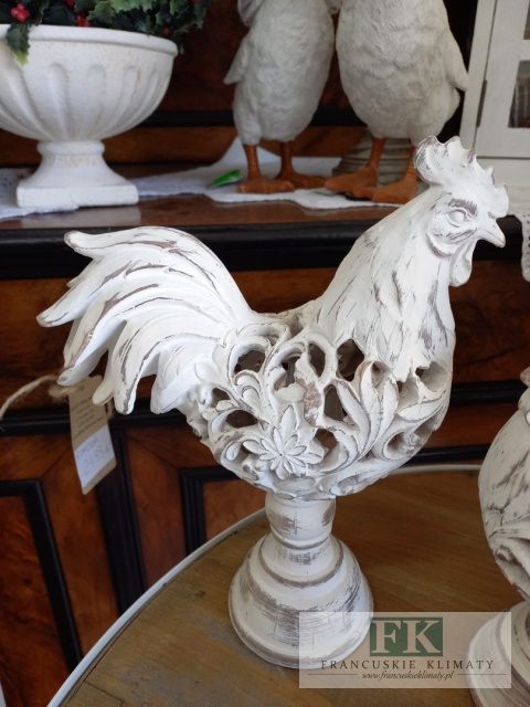 KOGUT 29 CM FIGURA CERAMICZNO - BETONOWA