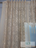 KPL KOMPLET SZYDEŁKO ZASŁONY BOKI , LAMBREKIN SZYDEŁKO 130/170 x 2 , 250/60