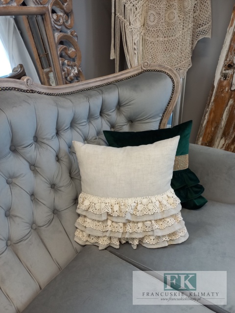 POSZEWKA NATURA 3 DEKORACYJNE FALBANY 50/50 KORONKA ,PROWANSJA, SHABBY,CHIC