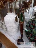 FIGURA PIES Z ZEGAREM WYS. 50 CM