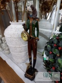 FIGURA PIES Z ZEGAREM WYS. 50 CM
