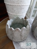 OSŁONKA wazon DONICA PIÓRO 12,5 CM DO WNĘTRZ I OGRODÓW W STYLU BOHO RUSTYKALNYM VINTAGE