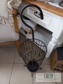 PARASOLNIK 88 CM METAL CZARNY