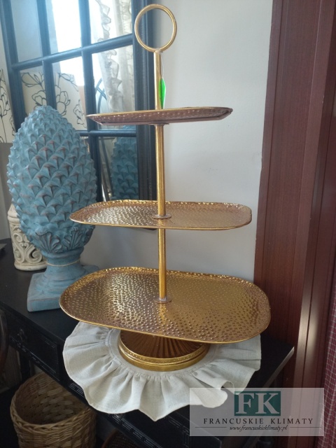PATERA 3 POZIOMY 68 CM ZŁOTA