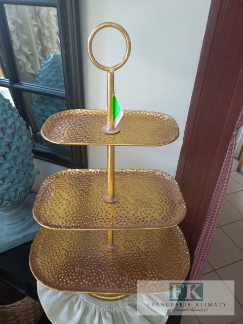 PATERA 3 POZIOMY 68 CM ZŁOTA