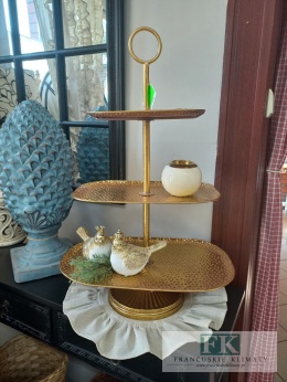PATERA 3 POZIOMY 68 CM ZŁOTA