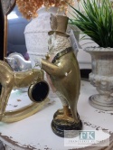 FIGURA SOWA Z ZEGAREM 28,5 cm