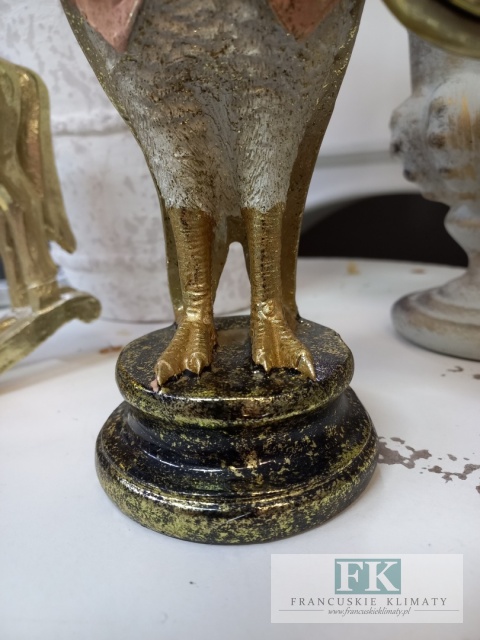 FIGURA SOWA Z ZEGAREM 28,5 cm