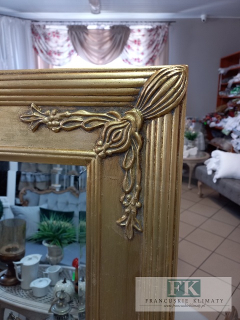 LUSTRO FAZOWANE W RAMIE 140 cm ZŁOTO