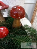 drewniana FIGURA GRZYB MUCHOMOR 8 CM