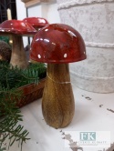 drewniana FIGURA GRZYB MUCHOMOR 15 CM
