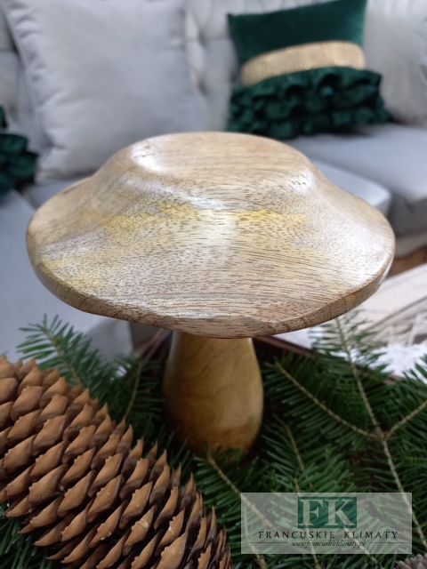 drewniana FIGURA GRZYB 20 CM