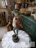 FIGURA ŻABA Z ZEGAREM 45,5 cm