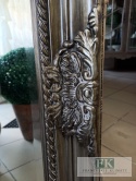 LUSTRO FAZOWANE W RAMIE 85 cm , SREBRO ANTYCZNE
