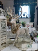71 cm FIGURA JELEŃ RENIFER STOJĄCY
