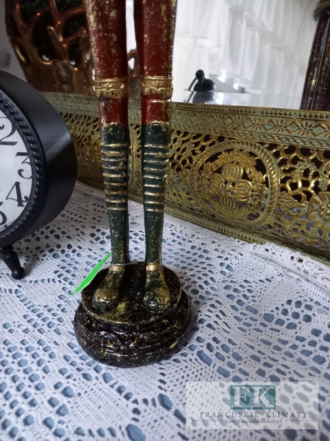 FIGURA DZIADEK DO ORZECHÓW Z ZEGAREM 51 cm