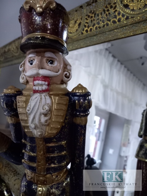 FIGURA DZIADEK DO ORZECHÓW Z ZEGAREM 51 cm