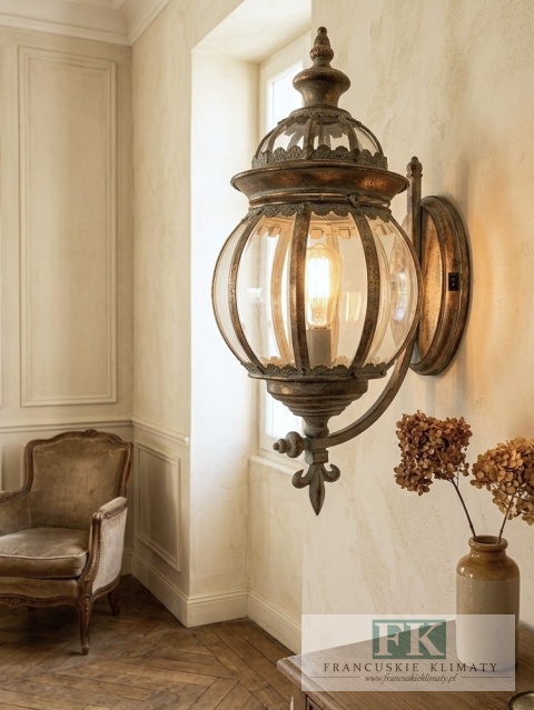 METALOWY LAMPION ŚCIENNY LED 50 CM