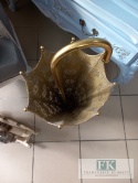 METALOWY PARASOLNIK AŻUROWY 75,5 cm ZŁOTY