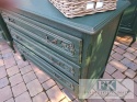 dostawa 02-06 stycznia ! FRANCUSKA KOMODA DĄB VERT ROYALE butelkowa zieleń muśnięta złotem