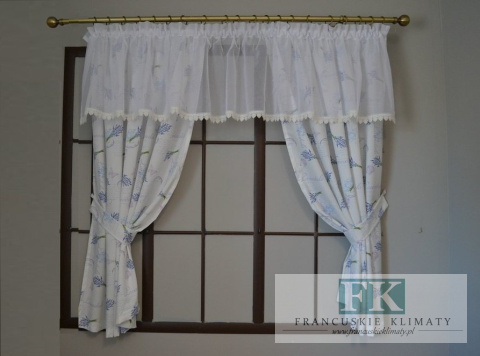 KPL LAWENDA , LAMBREKIN + 2 BOKI BATYST GIPIURA SHABBY CHIC PROWANSJA