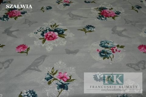 GOTOWA ZASŁONA KWIATY DUŻO WZORÓW PROWANSJA SHABBy VINTAGE