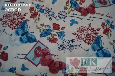 GOTOWA ZASŁONA KWIATY DUŻO WZORÓW PROWANSJA SHABBy VINTAGE