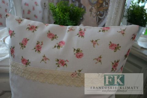 POSZEWKA RÓŻE 40X40 STYL ANGIELSKI PROWANSALSKI SHABBY CHIC VINTAGE RETRO