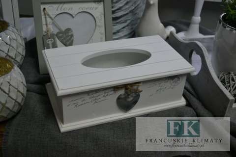 CHUSTECZNIK Z METALOWYM SERCEM 28 cm shabby , prowansja , vintage