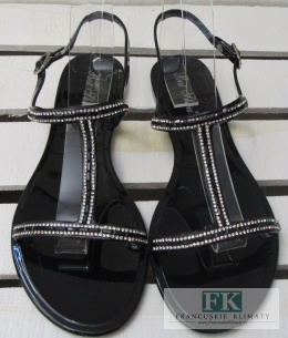 MODNE SANDAŁY MELISKI BLACK BEST SHOES R.39