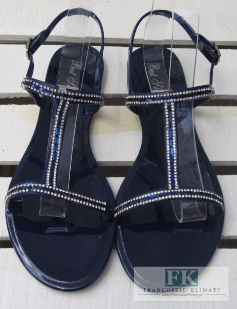 MODNE SANDAŁY MELISKI BLUE BEST SHOES R.38