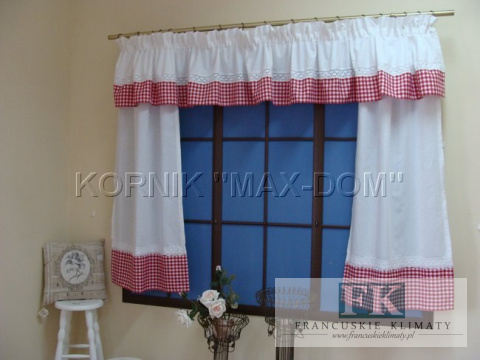 PROWANSJA! Kpl BOKI, LAMBREKIN bawełnam, koronka