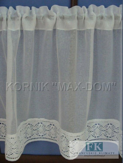 Zazdrostka batyst koronka biel, krem PROWANSJA