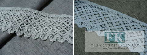 Zazdrostka batyst koronka biel, krem PROWANSJA
