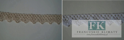 Zazdrostka batyst koronka biel, krem PROWANSJA