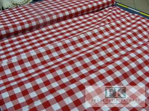 TKANINA Materiał OBRUSY ZASŁONY szer 170 kratka 7 KOLORÓW