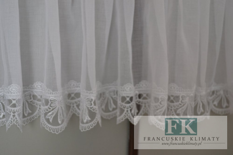 ZAZDROSTKA PLISKI firana prowansja shabby vintage