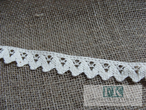 *PROWANSJA! KORONKA 100 % BAWEŁNA krem 1,5 cm *PROWANSJA! KORONKA 100 % BAWEŁNA krem 1,5 cm