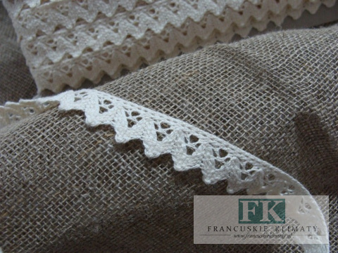 *PROWANSJA! KORONKA 100 % BAWEŁNA krem 1,5 cm *PROWANSJA! KORONKA 100 % BAWEŁNA krem 1,5 cm