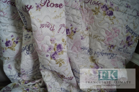 NARZUTA PIKOWANA PATCHWORK 220 x 240 , BAWEŁNA SHABBY , PROWANSJA , VINTAGE