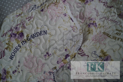 NARZUTA PIKOWANA PATCHWORK 220 x 240 , BAWEŁNA SHABBY , PROWANSJA , VINTAGE